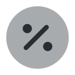 Percentage Circle SVG Icon